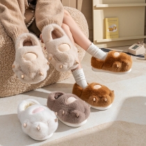 Warm Paw Shape Anti-slipper Plush Slipper