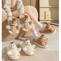 Fashion DucK Shape Anti-slipper Warm Plush Slipper