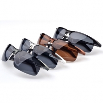 Fashion Frameless Anti-UV Men Polarized Sunglasses 