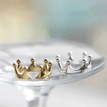 Fashion Gold/Silver-tone Crown Ring