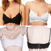 Sexy Solid Color U-neck Lace Sling Bra