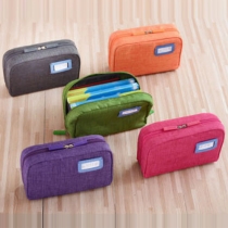 Practical Style Solid Color Storage Bag with Wrist Band