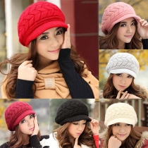 Elegant Solid Color Women's Knitted Hat