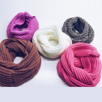 Concise Style Solid Color Warm Scarf
