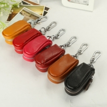 Fashion Solid Color Multifunction Zipper Key Wallet