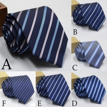 Fashion Contrast Color Striped Men's Tie
