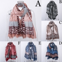 Fashion Multiple Colors Printed Scarf