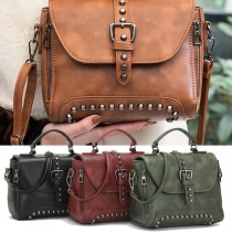 Retro Style Rivets Handbag Shoulder Messenger Bag