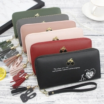 Fashion Cherry Pattern Multifunctional Wallet Clutch