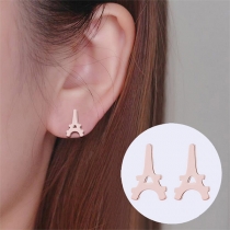 Simple Style Letter A Shape Stud Earrings