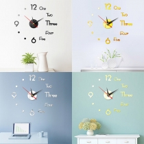 Creative Style 3D Number DIY Wall Clock
