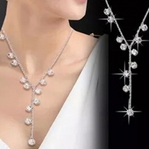 Fashion Sparkly Rhinestone Crystal Necklace