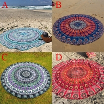 Exquisite Totem Printed Round Beach Towels