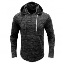 Fashion Mixed Color Long Sleeve Slim Fit Men's Hoodie