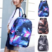 Fashion Starry Sky/Lightning Printed Backpack