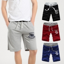 Fashion Printed Men's Fifth-pants Casual Shorts