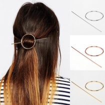 Simple Geometric Shaped Hair Stick Hairpin 2 Piece/Set
