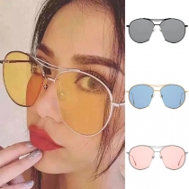Fashion Round Frame Anti-UV Unisex Sunglasses