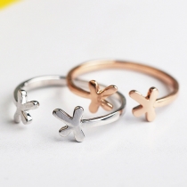 Fashion Simple Letters Shaped Open-end Ring