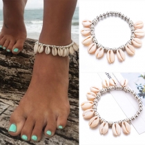 Fashion Shell Pendant Alloy Anklet