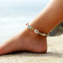 Fashion Colorful Beaded Shell Anklet