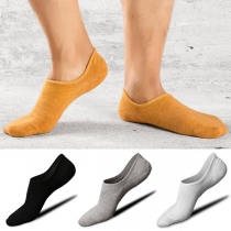 Fashion Solid Color Men's Ankle Socks 2 pairs / Set