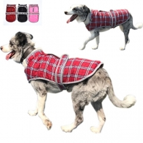 Cute Style Plush Lining Plaid Vest for Pets 