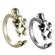Retro Style Octopus Shaped Open Ring