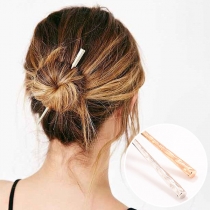Simple Style Alloy Stick Shaped Hairpin