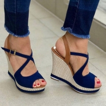 Fashion Wedge Heel Peep Toe Sandals
