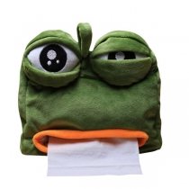 Funny sad frog tissue box gift car pumping tissue box