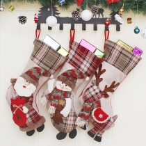 Cute Style Christmas Image Pendant Christmas Socking Decorations 3 Piece/Set