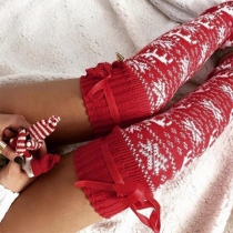 Fashion Christmas  Over-the-Knee Knitted Socks