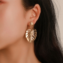 Bohemia Style Leaf Shape Earrings