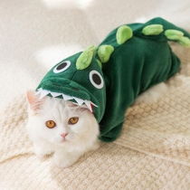 Cute Dinosaur Cat Small Dog Funny Pet Clothes