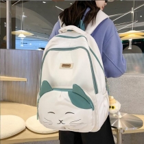 Cute Smiling Cat with Whiskers  Backpack