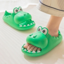 Platform Soft Dinosaur Slippers