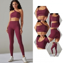 6 Piece/Set Womens Yoga Outfit  Tank Top and High Waist Leggings Fitness Sports Suit