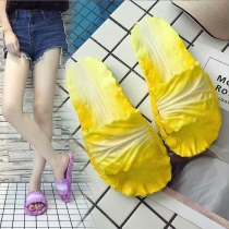 Creative Cabbage Funny Slippers Non Slip Wear Resistant Soft Flip Flop