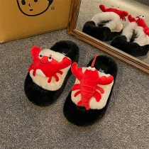 Plush Funny Lobster Crab Cotton Slippers