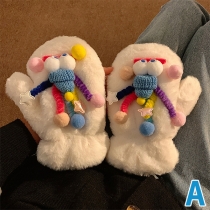 Cute and Funny Plush Hand Warmers Gloves/Scarf