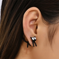 Simple Detachable Cute Kitten Earrings