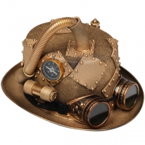Punk Gothic Compass Goggles with Hat Topper