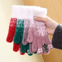 Warm Christmas Touchscreen Gloves for Women – Winter Mittens