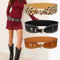 Fashion Rivet Artificial Leather PU Belt