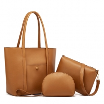 Convertible 3-in-1 Bag Set: Shoulder Bag, Tote and Clutch