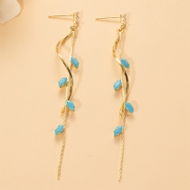 Vintage Turquoise Tassel Earrings