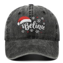 Fashion Christmas Hat Embroidery Baseball Cap for Men and Women