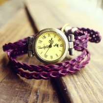 Retro Vintage Woven Bracelet Watch