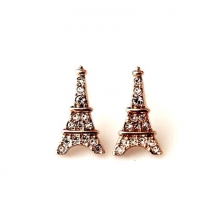 Unique European Style Rhinestone Eiffel Tower Earrings